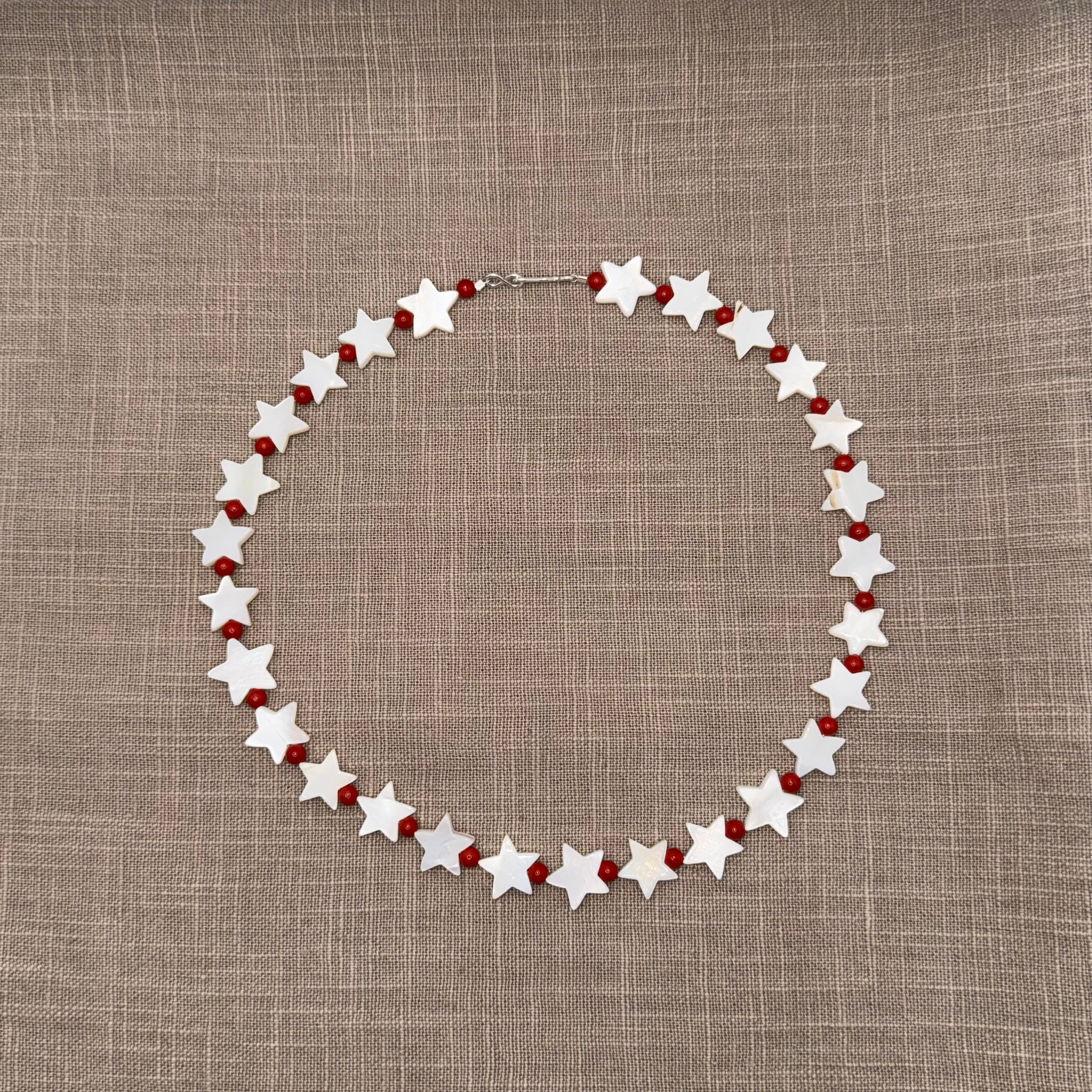 Collana Maxistelle Corallo e Turchese - Fabidi