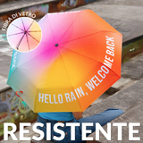 Ombrello richiudibile "Welcome Back" Rosa Sfumato - Fisura