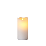 Candela Sirius Sara  Ricaricabili Ø7,5xH15cm - Bianco