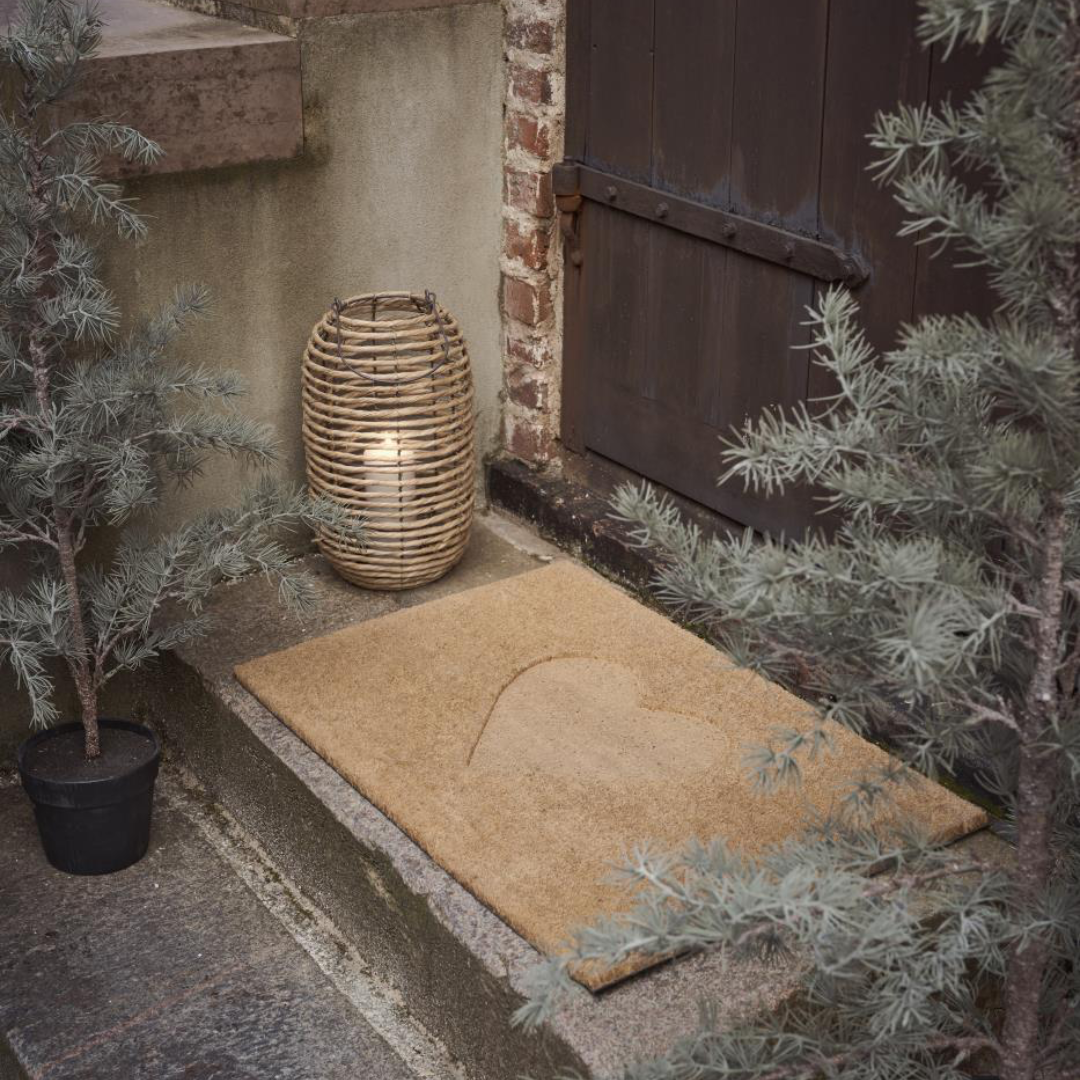 Portacandele in erba marina con bicchiere in vetro IB Laursen