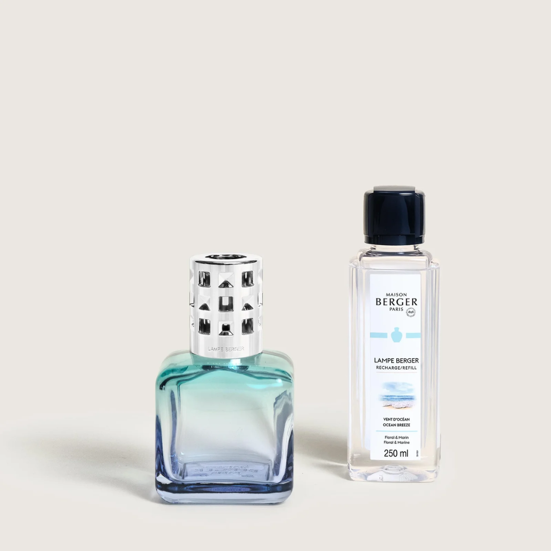 Lampada Catalitica Lampe Berger Collezione GLACON Turquoise/Blue + 250ml Ocean Breeze