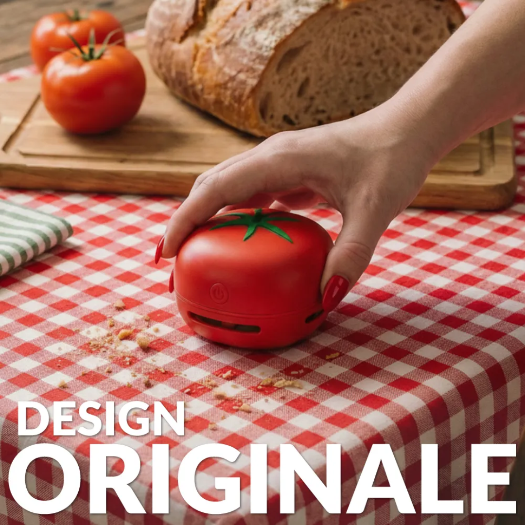 Mini aspirapolvere pomodoro . Fisura