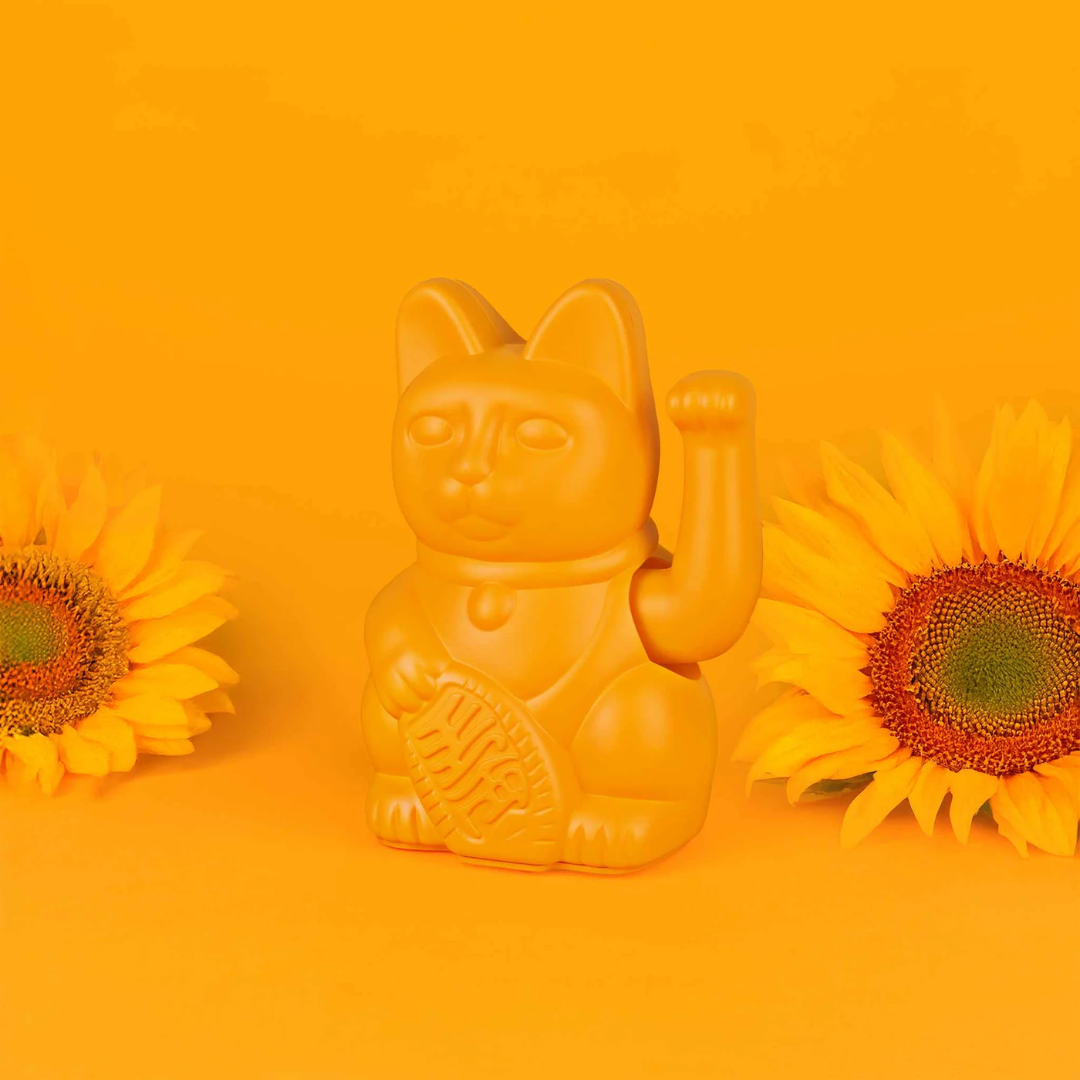 Lucky Cat MYNEKO . Felicità . Deep Yellow - Donkey