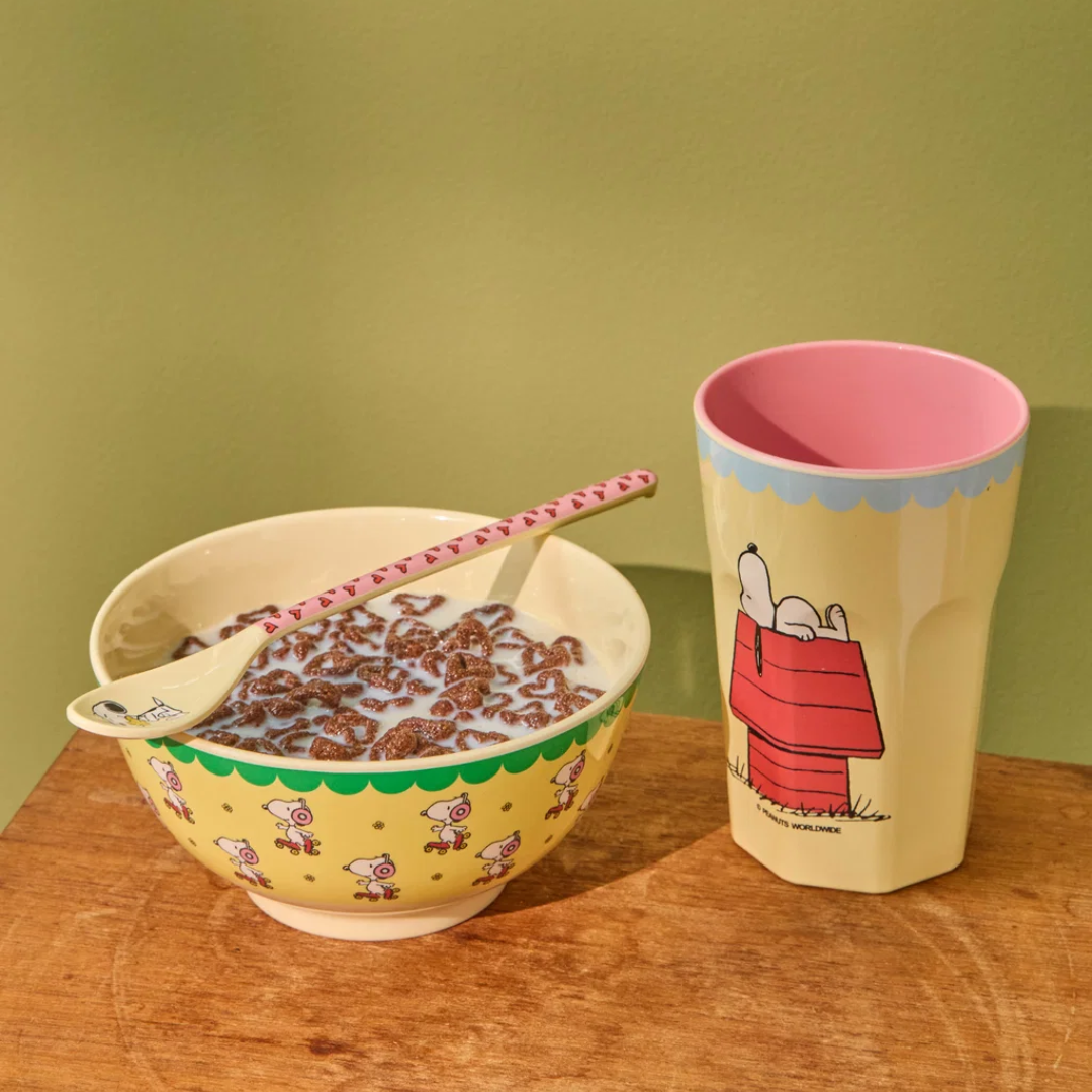Ciotola Media Snoopy - Giallo Tenue - Rice