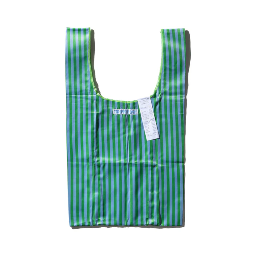 Borsa in tessuto per cravatte verde/blu - Puebco