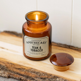 Candela in Barattolo di vetro Paddywax - Apothecary Teak e Tabacco