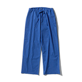 Pantalone in cotone a righe Blu - Puebco