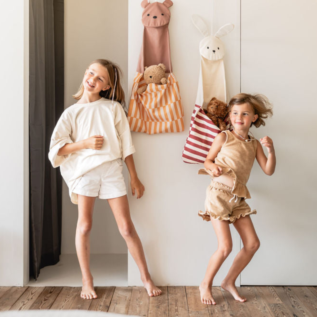 Contenitore a parete e borsa tote - Orso - Play&Go