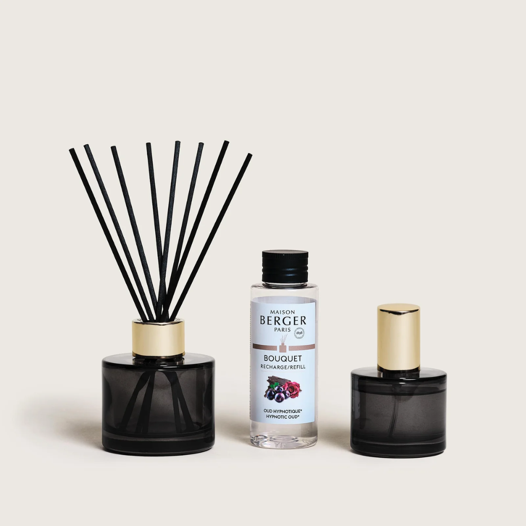Confezione CELEBRATION Spray 50ml + Ricarica Bouquet 90ml Oud Hypnotique - Maison Berger