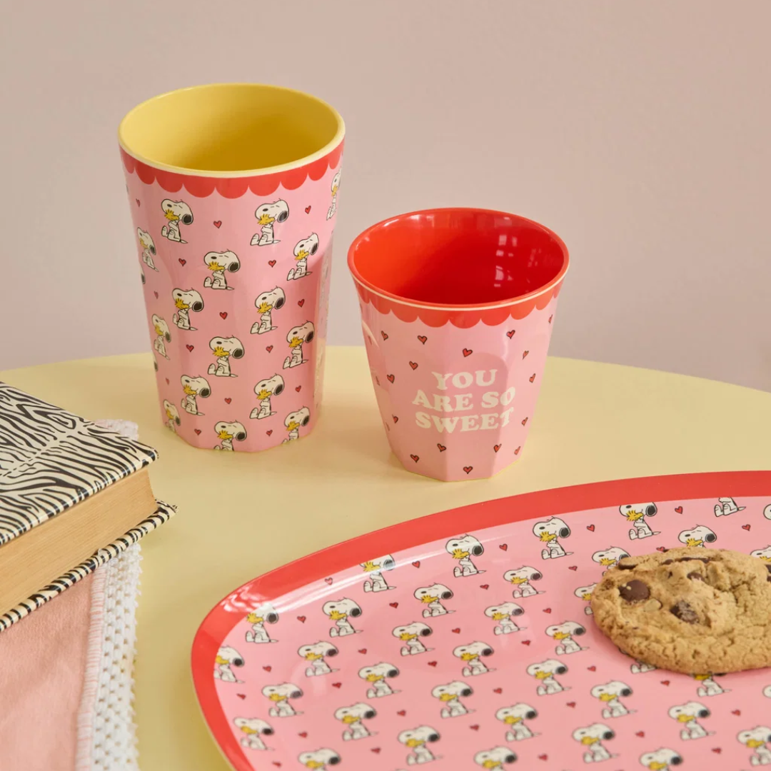 Tazza Media Rosa Snoopy - Rice