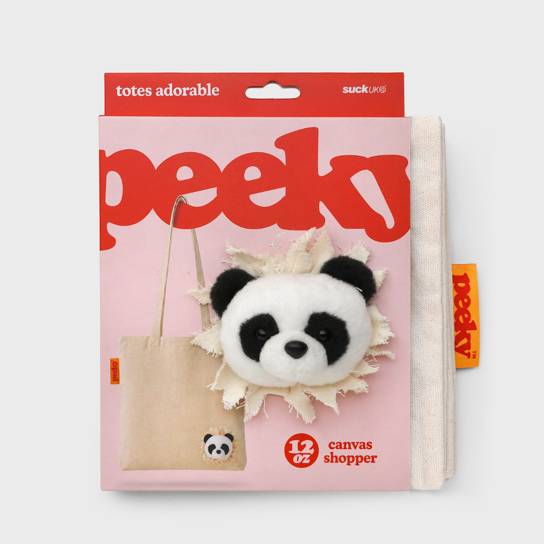 Borsa Tote con testa di Panda - Suck UK