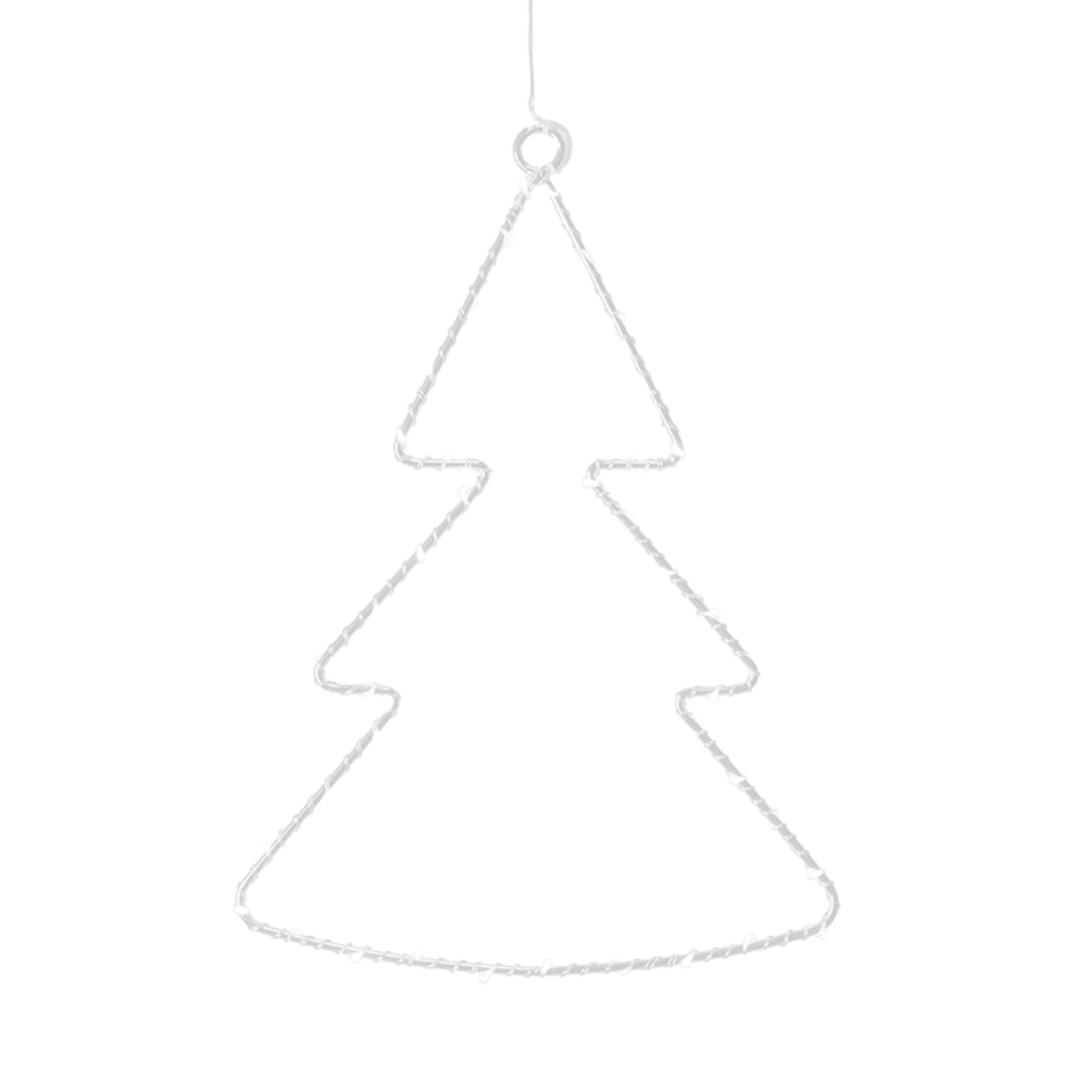 Albero Natale apprendibile Sirius - Bianca 40 Led 30 Cm.