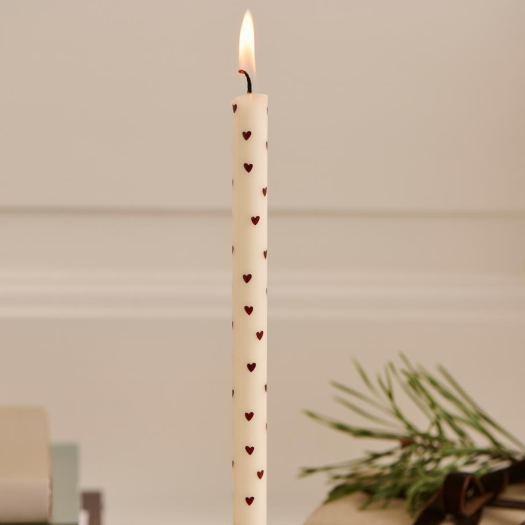 Candela Ø:1,3 cuori marroni - IB Laursen