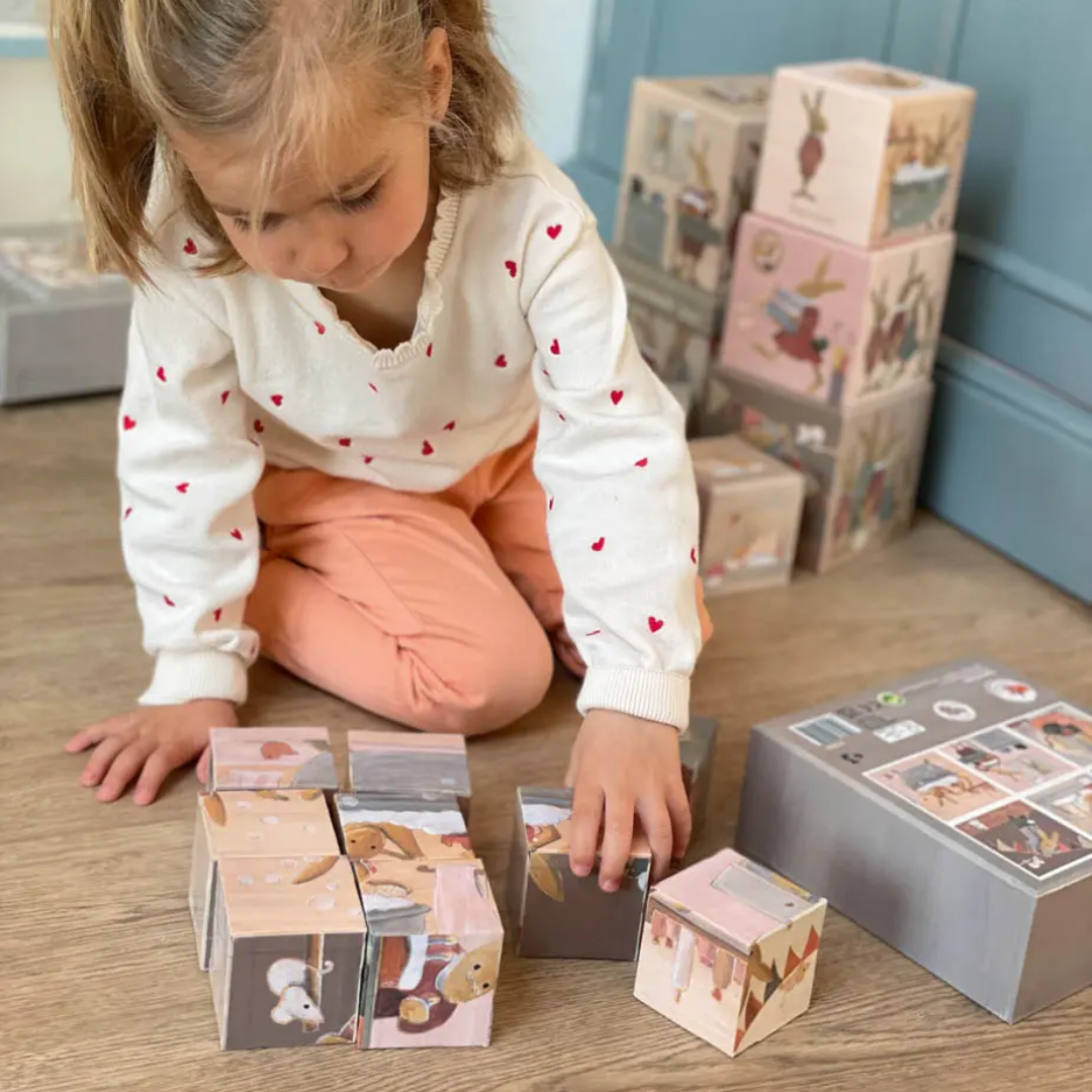Puzzle del cubo della famiglia del coniglio - Egmont Toys