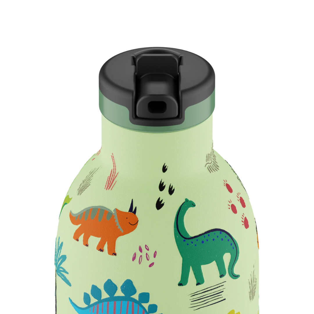 Borraccia termica 24Bottles Clima - kids Jurassic Friends 330ml cannuccia
