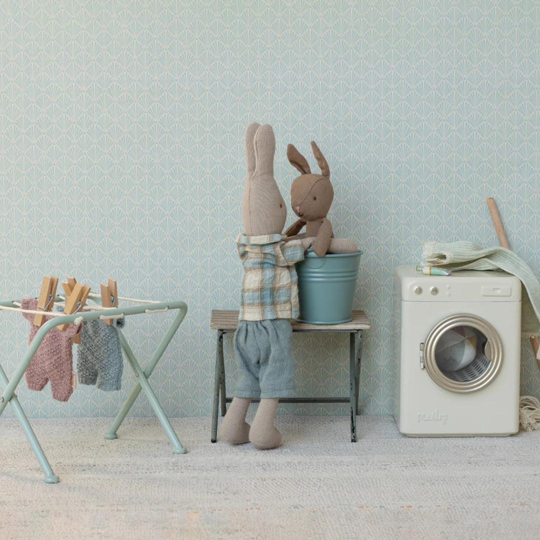 Bunny Maileg Micro - Marrone - Abito in maglia azzurra