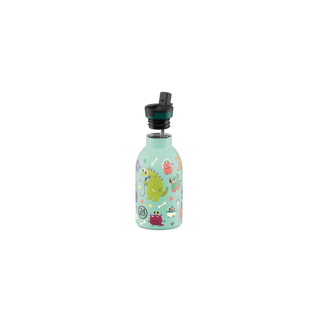 Borraccia termica 24Bottles Clima - Spooky Friends 330ml cannuccia