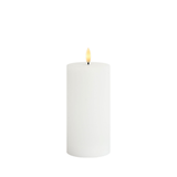 Candela Sirius Sille Ricaricabili Ø7,5xH15cm - Bianco