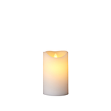 Candela Sara Sille Ricaricabili Ø7,5xH12,5cm - Bianco