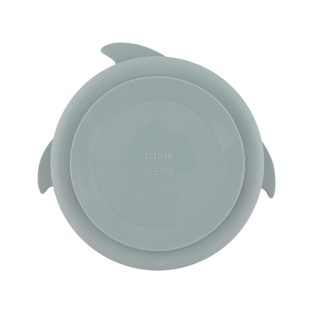 Piatto con scomparti e ventosa Trixie - Mr. Shark