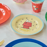 Piatto da Frutta Rotondo Crema Snoopy - Rice