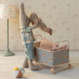 Bunny Maileg Micro - Marrone - Completo rosa antico