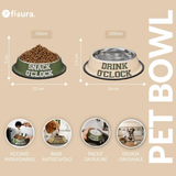 Ciotiola Cibo Animali "snack o 'clock, drink o'clock" Fisura