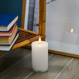 Candela Sirius Sille Ricaricabili Ø7,5xH12,5cm - Bianco