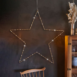 Stella apprendibile Liva Star 70 cm, 80 LED, Oro . Sirius