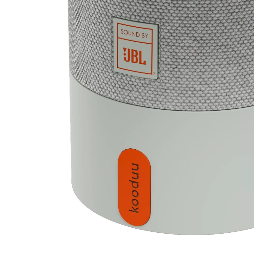 Kooduu Sensa Play Mini col. Cloudy White . Lampada altoparlante Bluetooth portatile