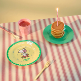 Piatto da Frutta Rotondo Giallo Tenue Snoopy - Rice