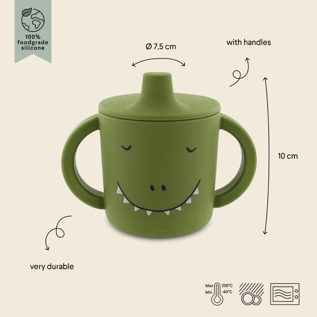 Tazza con beccuccio in silicone Trixie - Mr. Dino