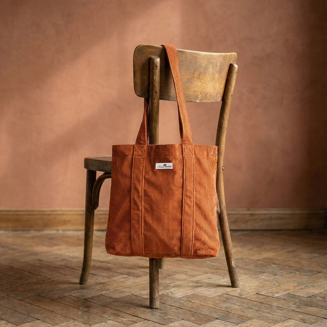 Borsa Tote Bag  in Velluto WILLOW . Alaskan Maker