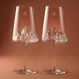 Set 2 x Bicchieri Vino TOPOGRAPHIC . Alaskan Maker