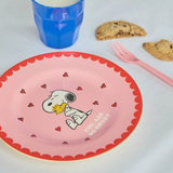 Piatto da Frutta Rotondo Rosa Snoopy - Rice