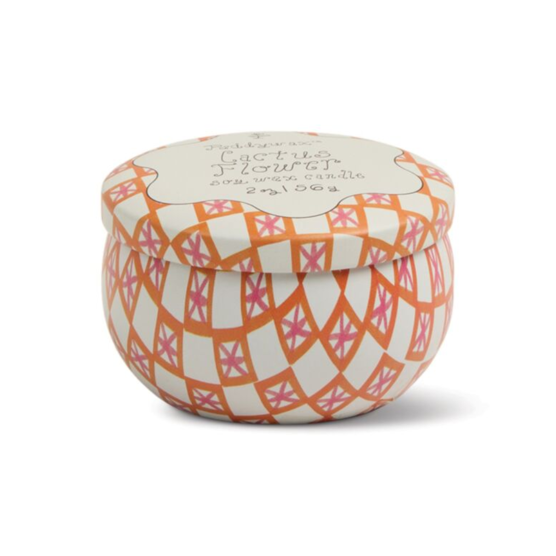 Candela in latta Paddywax Tulip 56g 'Cactus Flower' - Paddywax