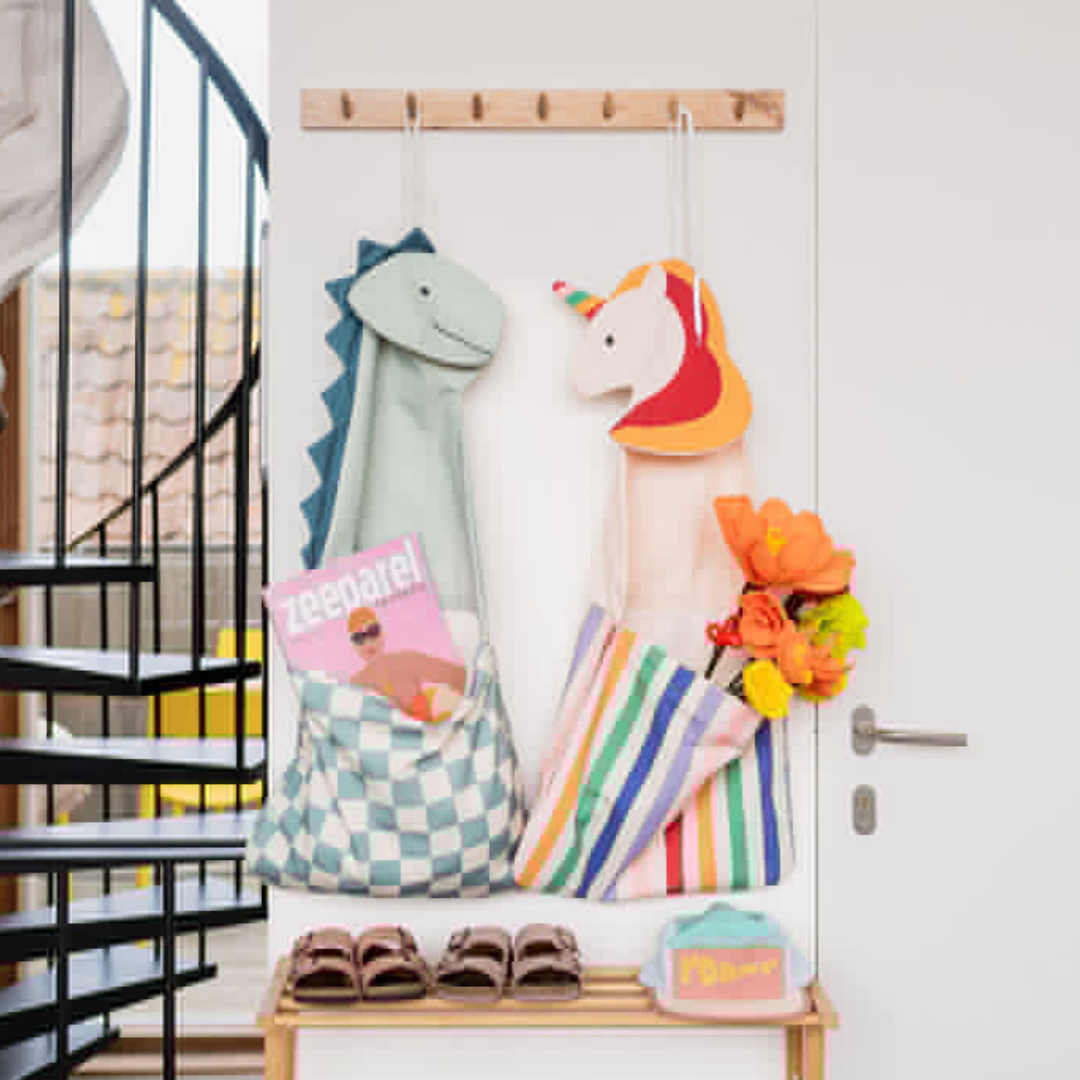Contenitore a parete e borsa tote - Unicorno - Play&Go