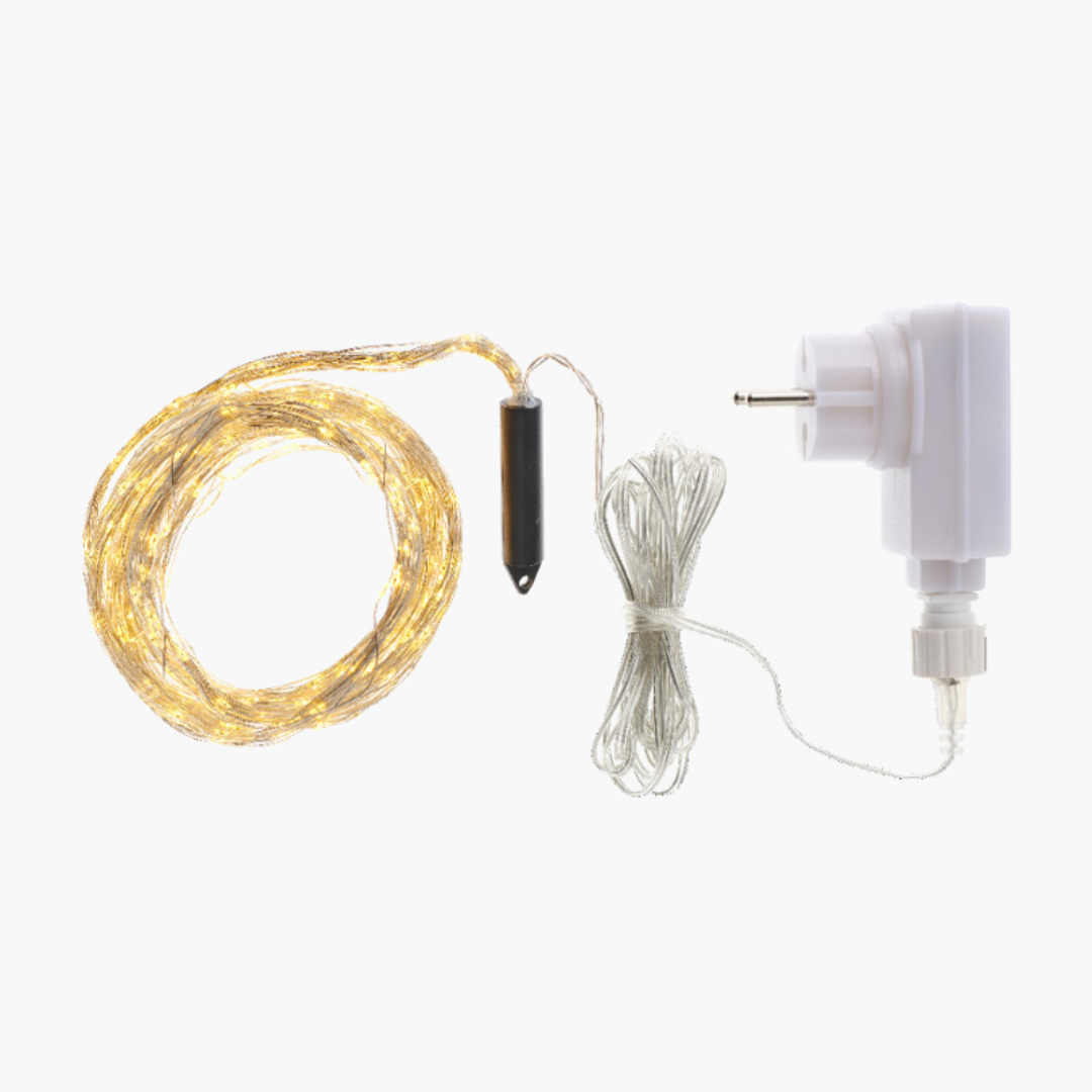 Ghirlanfa Knirke Sirius 500 Led 15x(200-300cm)+3m Silver
