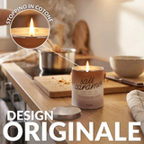 Candela in latta di metallo "Salt Caramel" . Fisura