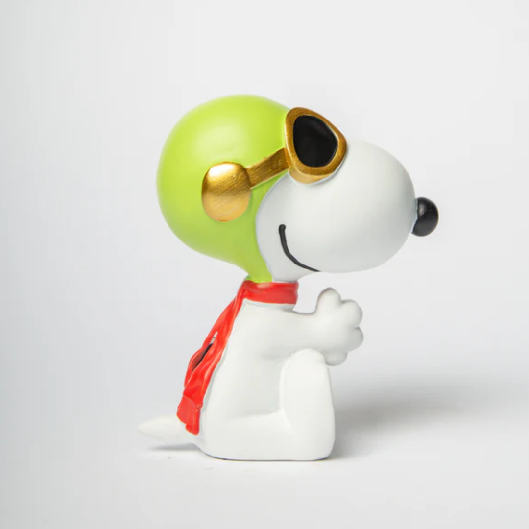 Statua Peanut Aviator Blogo Design 12cm - Bianco