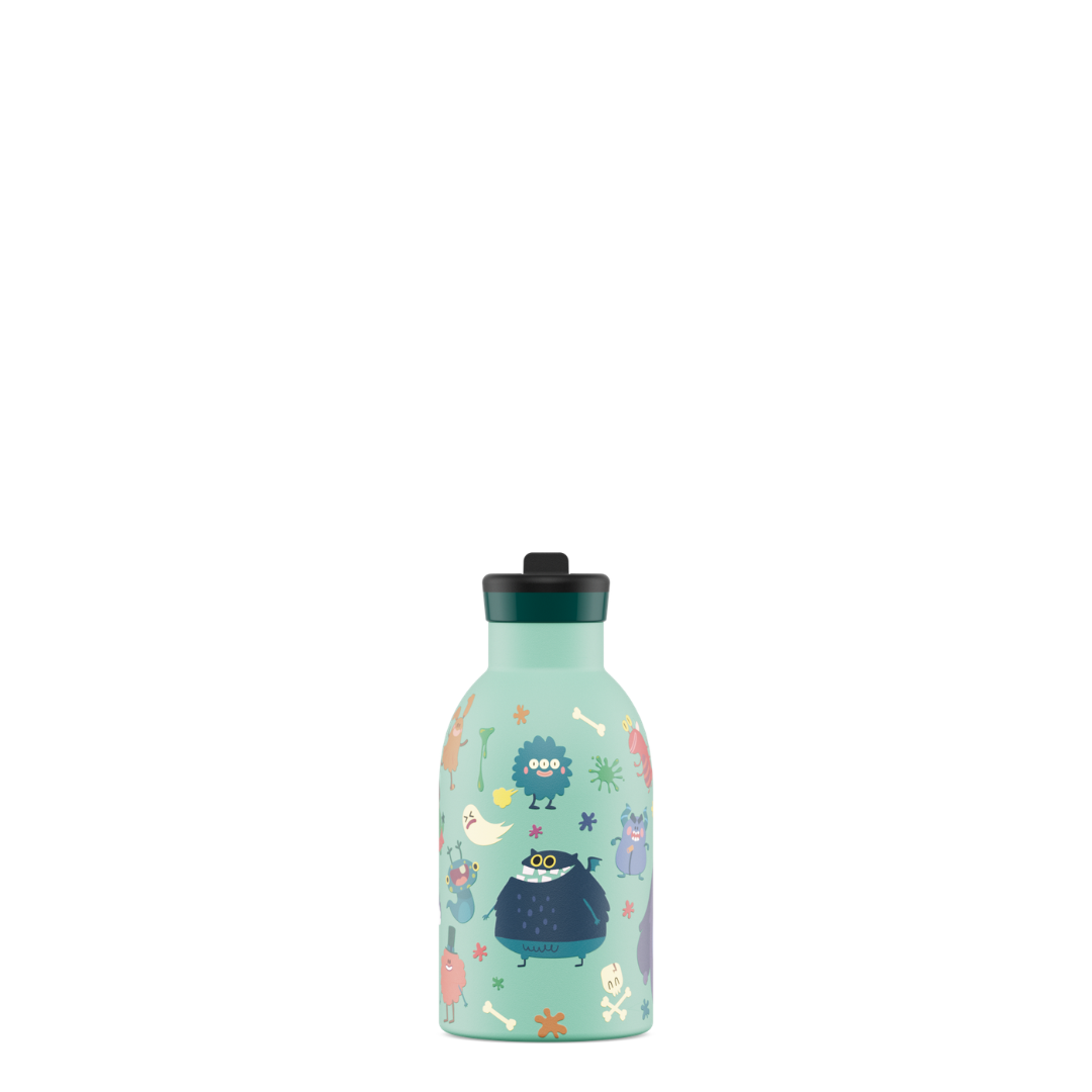 Borraccia termica 24Bottles Clima - Spooky Friends 330ml cannuccia
