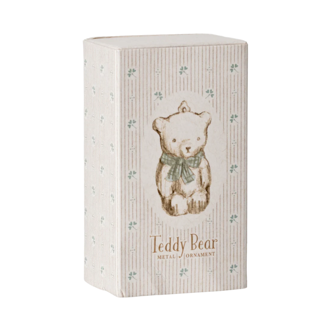 Ornamento in metallo Orsacchiotto Bianco/blu - Maileg