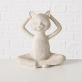 Figura Yoga Resina Boltze Gatto