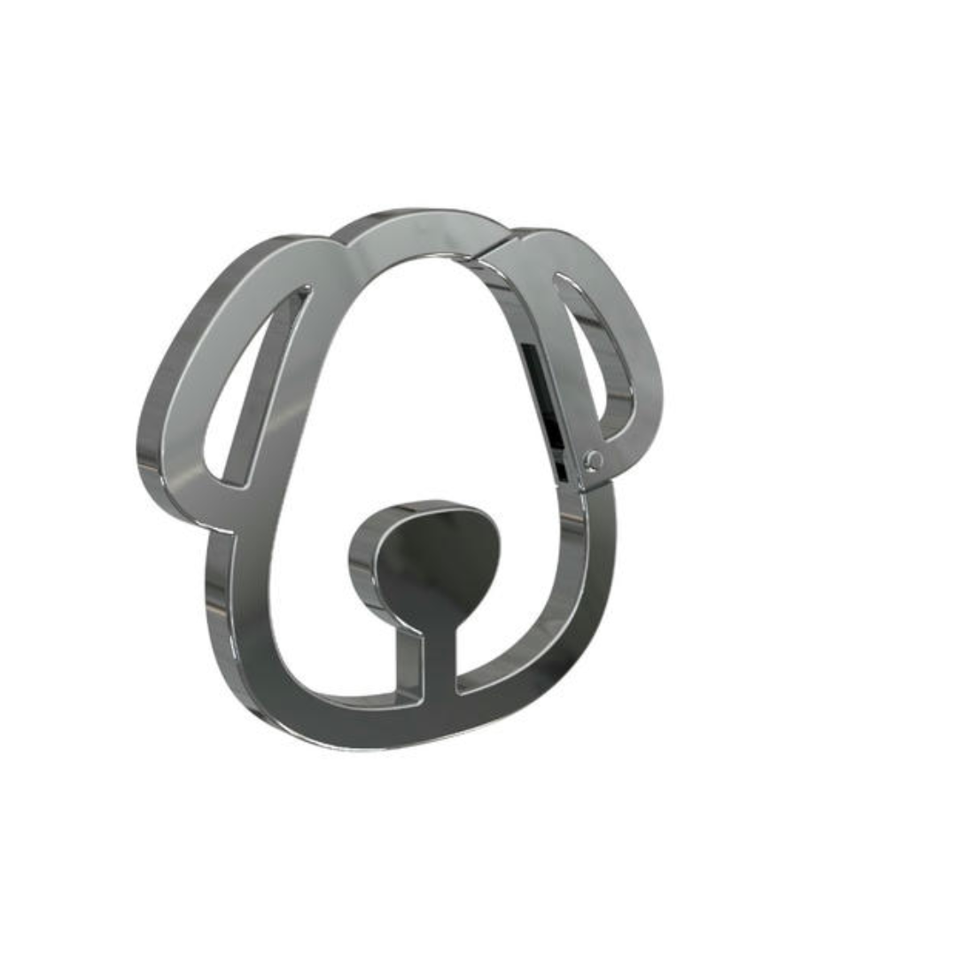 Set moschettone cani argento - Winkee