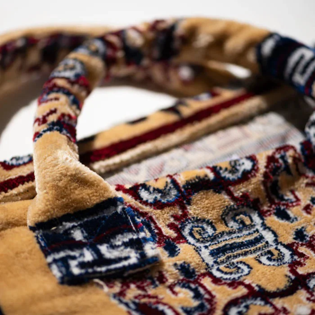 Borsa in tessuto tappeti Giallo - Puebco