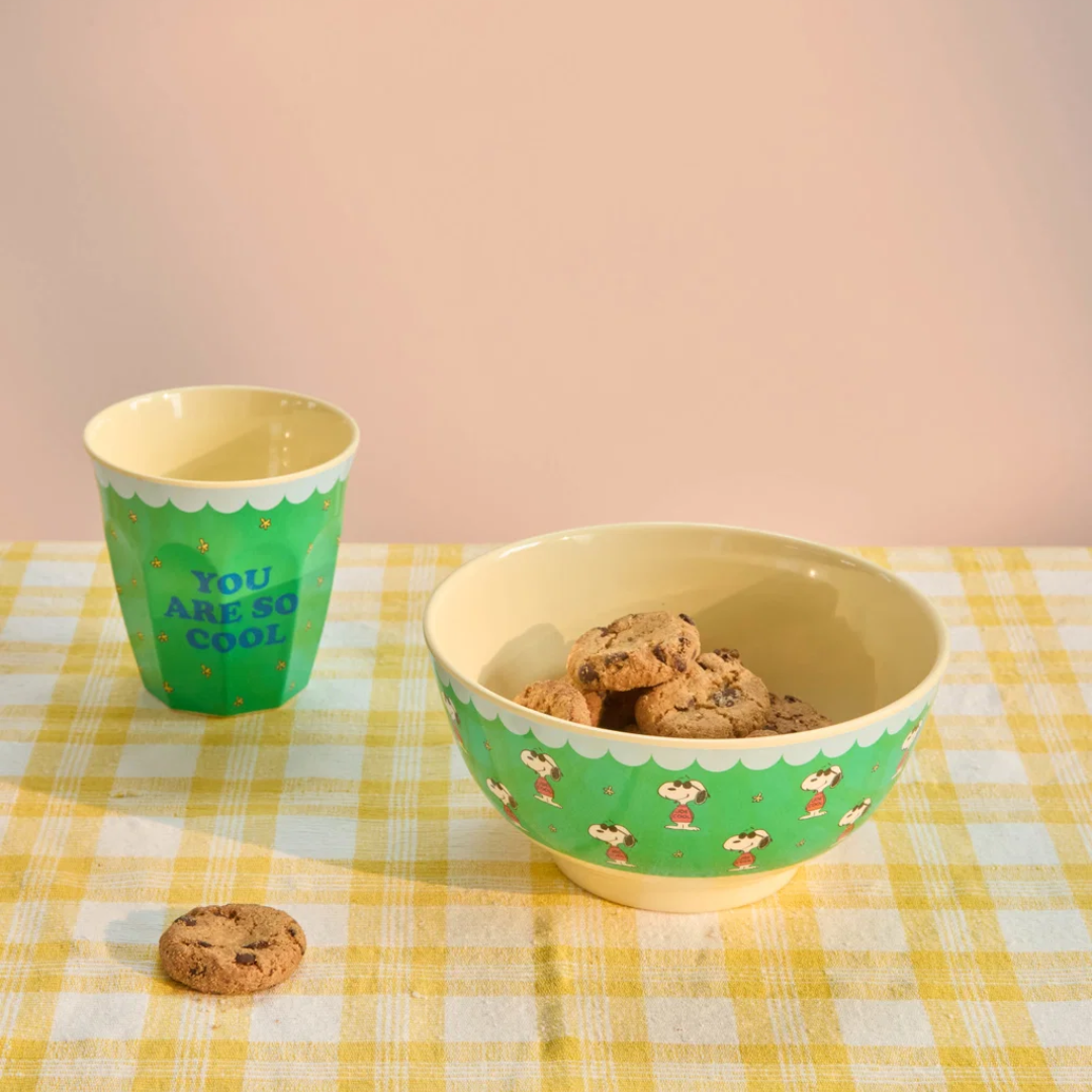 Tazza Media Verde Snoopy - Rice