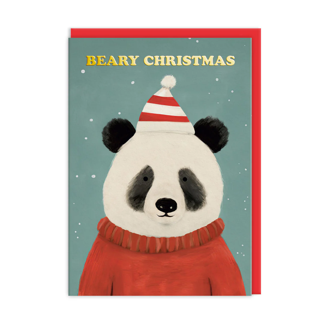 Confezione da 9 biglietti di Natale - Festive Bears - Ohh Deer