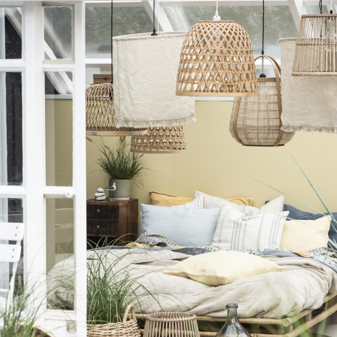 Lampada sospesa in bambù cavo 170 cm IB Laursen