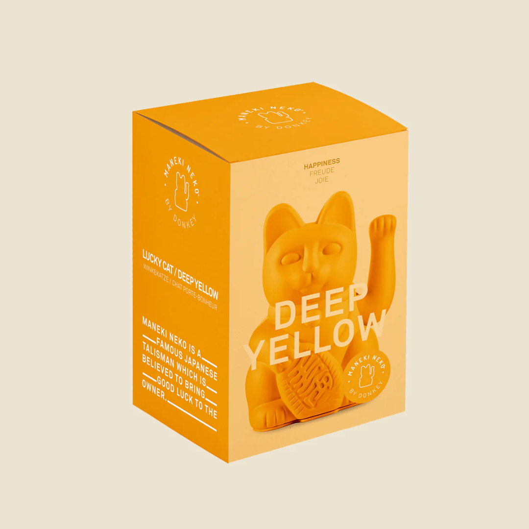 Lucky Cat MYNEKO . Felicità . Deep Yellow - Donkey