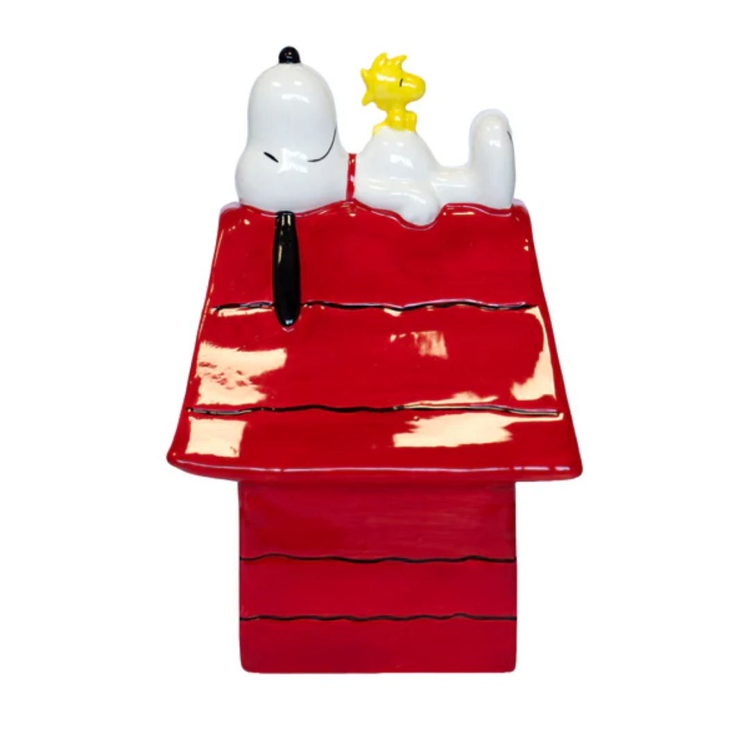 Statua Snoopy Cuccia Blogo Design - Bianco